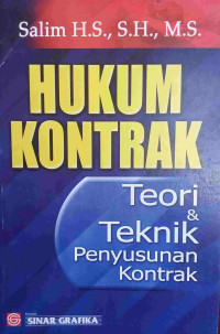 HUKUM KONTRAK: TEORI & TEKNIK PENYUSUNAN KONTRAK