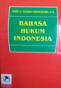 BAHASA HUKUM INDONESIA