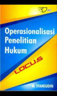 OPERASIONALISSASI PENELITIAN HUKUM